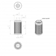 Pneumofore 040.428 VzduchovÃ½ filter (ekvivalentnÃ­ produkt)