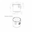 BoÃ®tier de filtre à air compatible pour Vuototecnica FC50