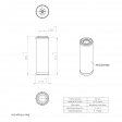Filtre en ligne pour air comprimé compatible pour Mann &amp; Hummel LD8002/1x