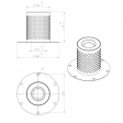 Separador aire-aceite / desaceitador alternativo para SF Filter SAO59390